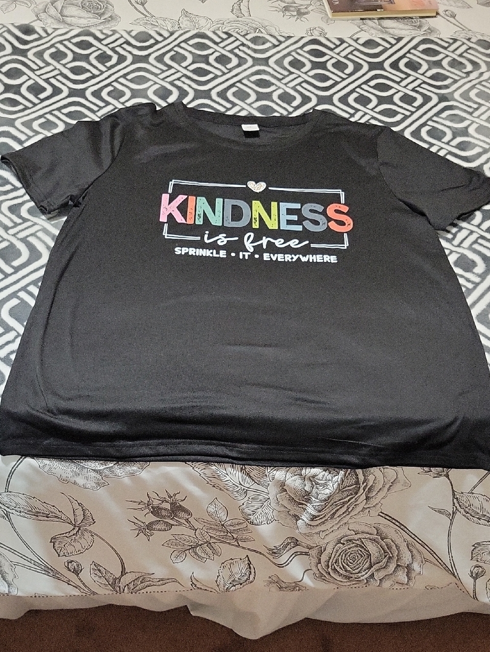 Kids Black 'Kindness is Free' Graphic Tee